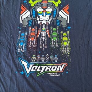 Voltron Lootwear Loot Crate Mens Large Navy Graphic T-Shirt